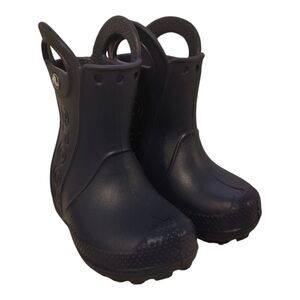 Crocs Kids’ Rain Boots Handle It Rain Toddler Boot Navy Size 6